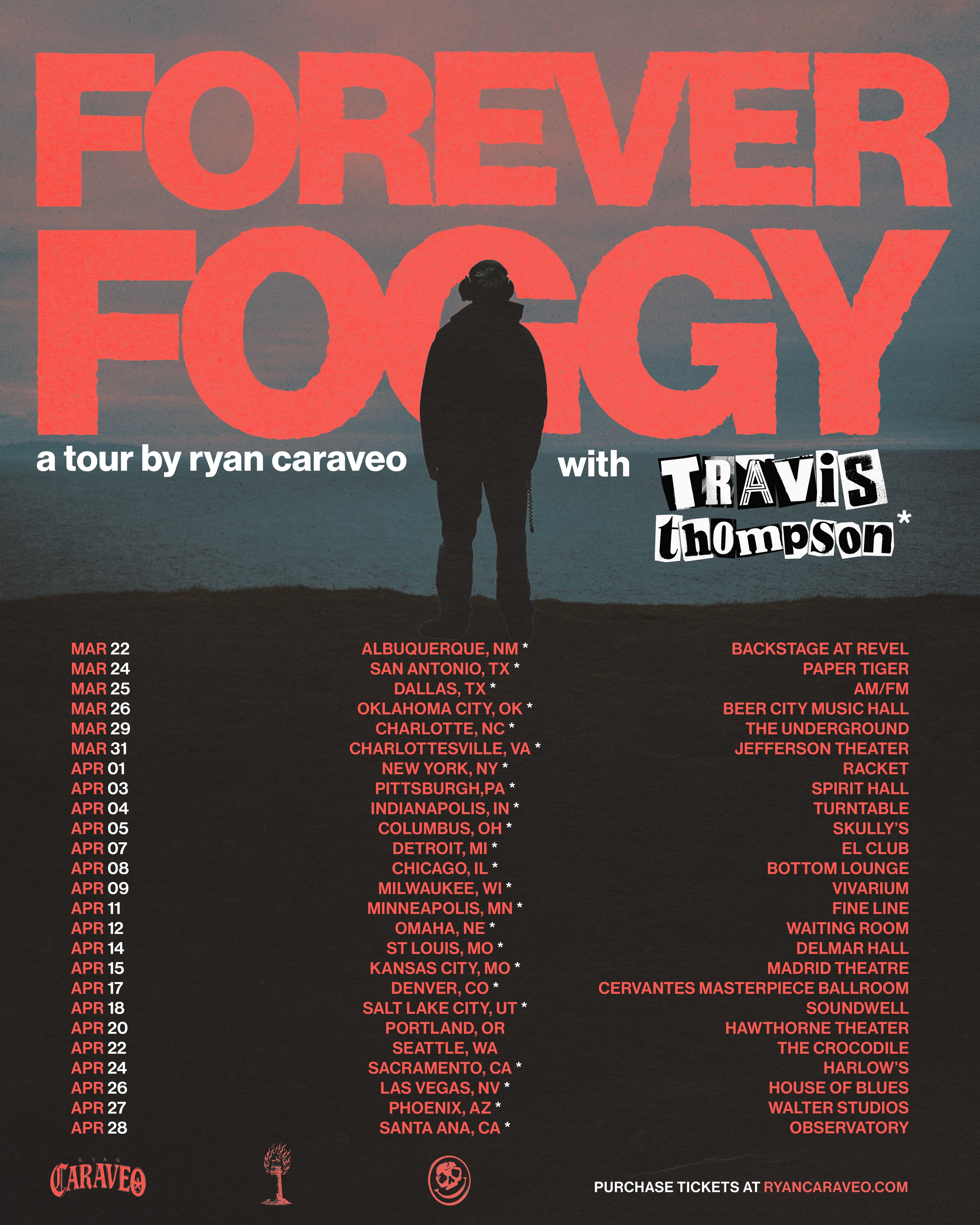 Travis Thompson - My Wonderful, Horrible, Tour Flyer